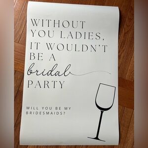 Bridesmaids proposal poster